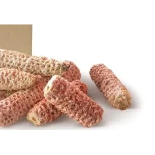 Carton d'expédition posé à côté d'allume-feu en rafles de maïs — allume-feu en rafles de maïs 3,5 kg