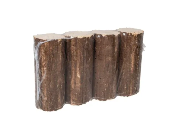 Pack de quatre briquettes cylindriques sous film — briquettes de bois dur hêtre, pack de 6 kg